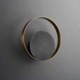 Modern Black & Bronze Circle Venicem Wall Light Fixtures
