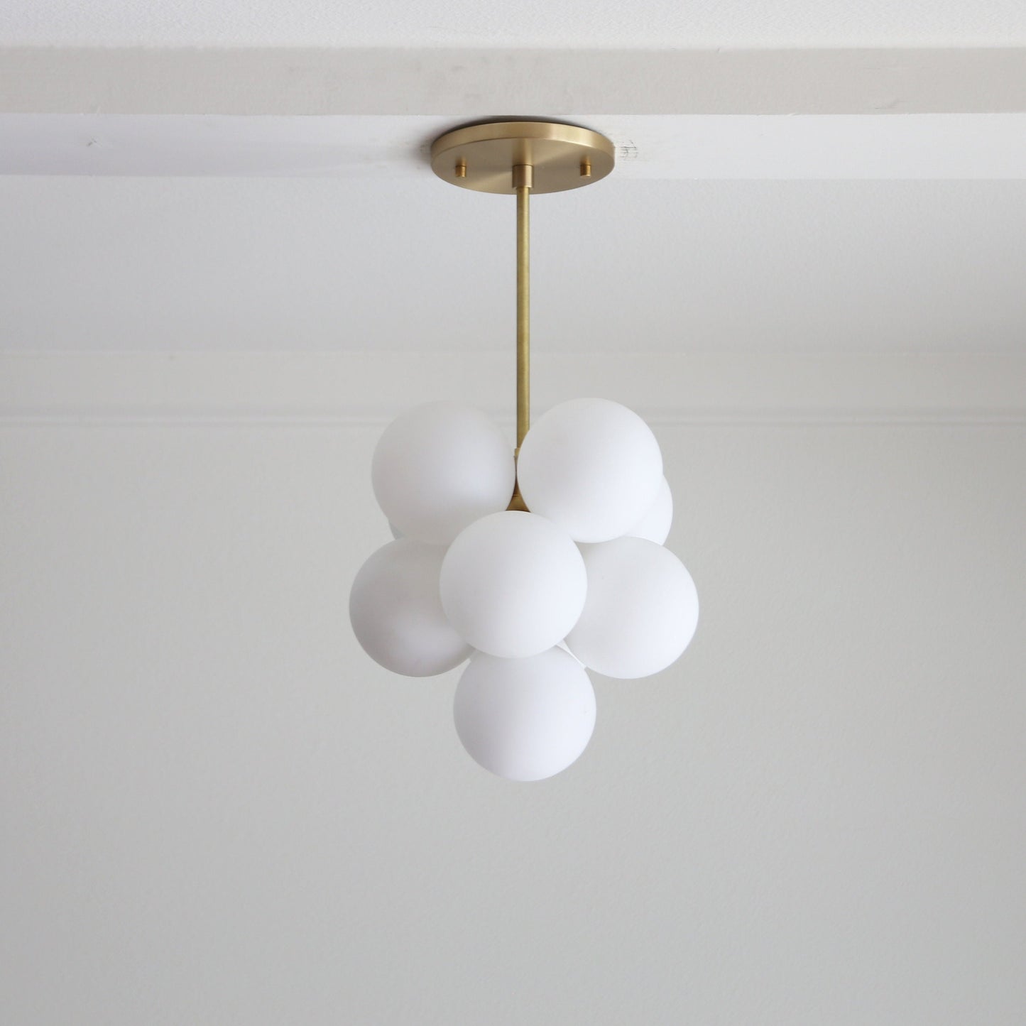 Clustered Glass Globe Ceiling Light