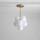 Clustered Glass Globe Ceiling Light
