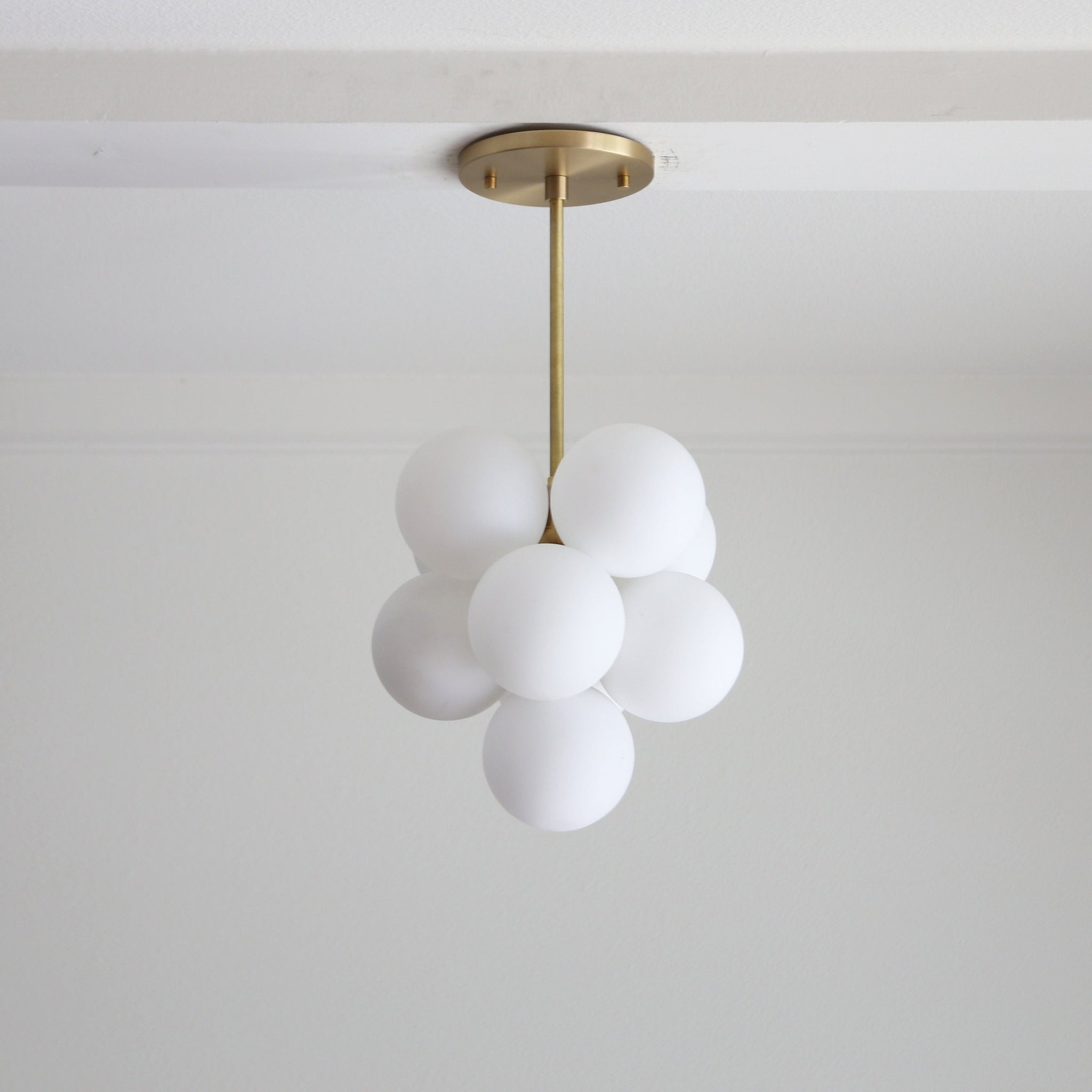 Clustered Glass Globe Ceiling Light