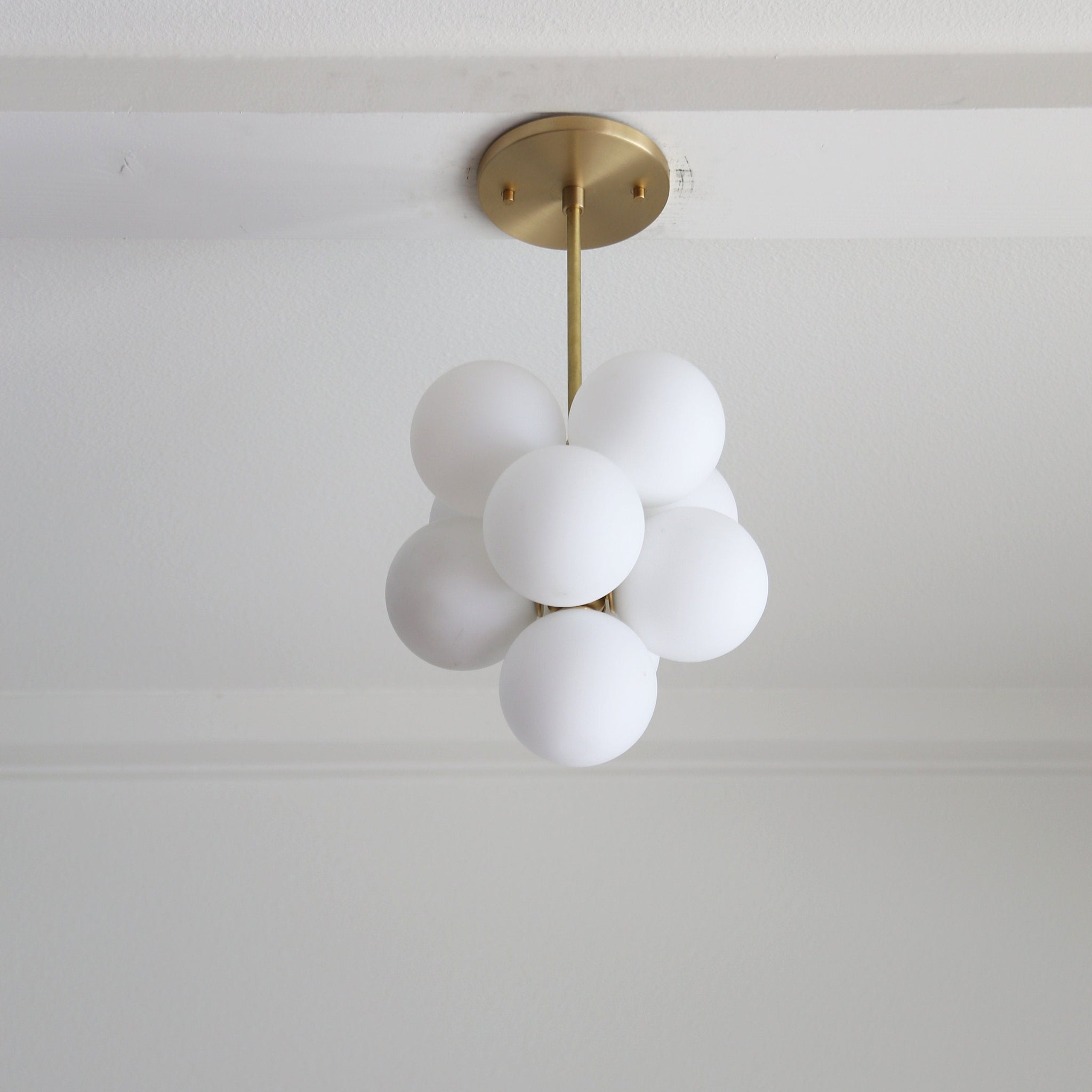 Clustered Glass Globe Ceiling Light