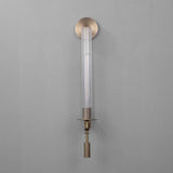 handcrafted column wall sconce