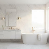 Compact Alabaster Cylinder Wall Sconce