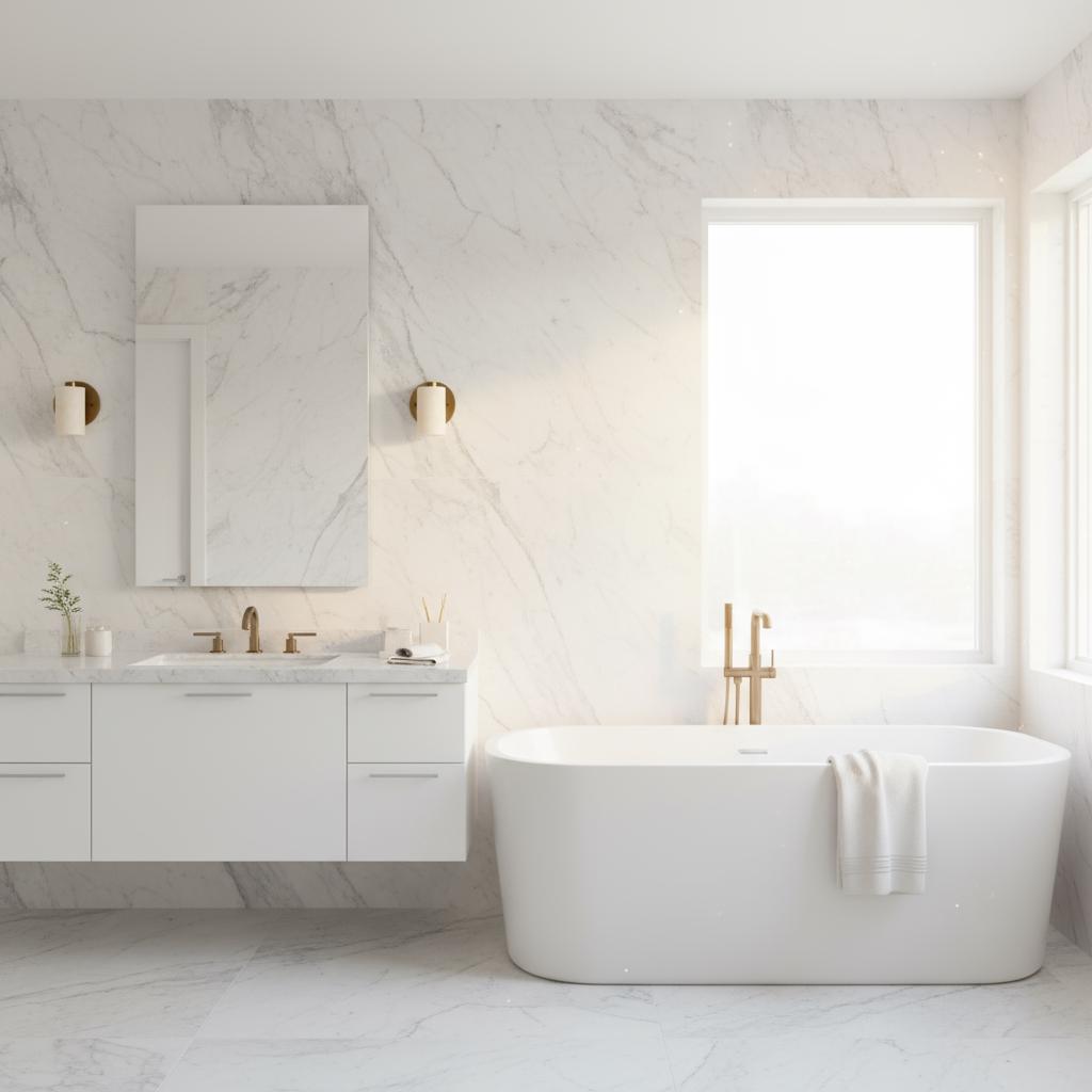 Compact Alabaster Cylinder Wall Sconce