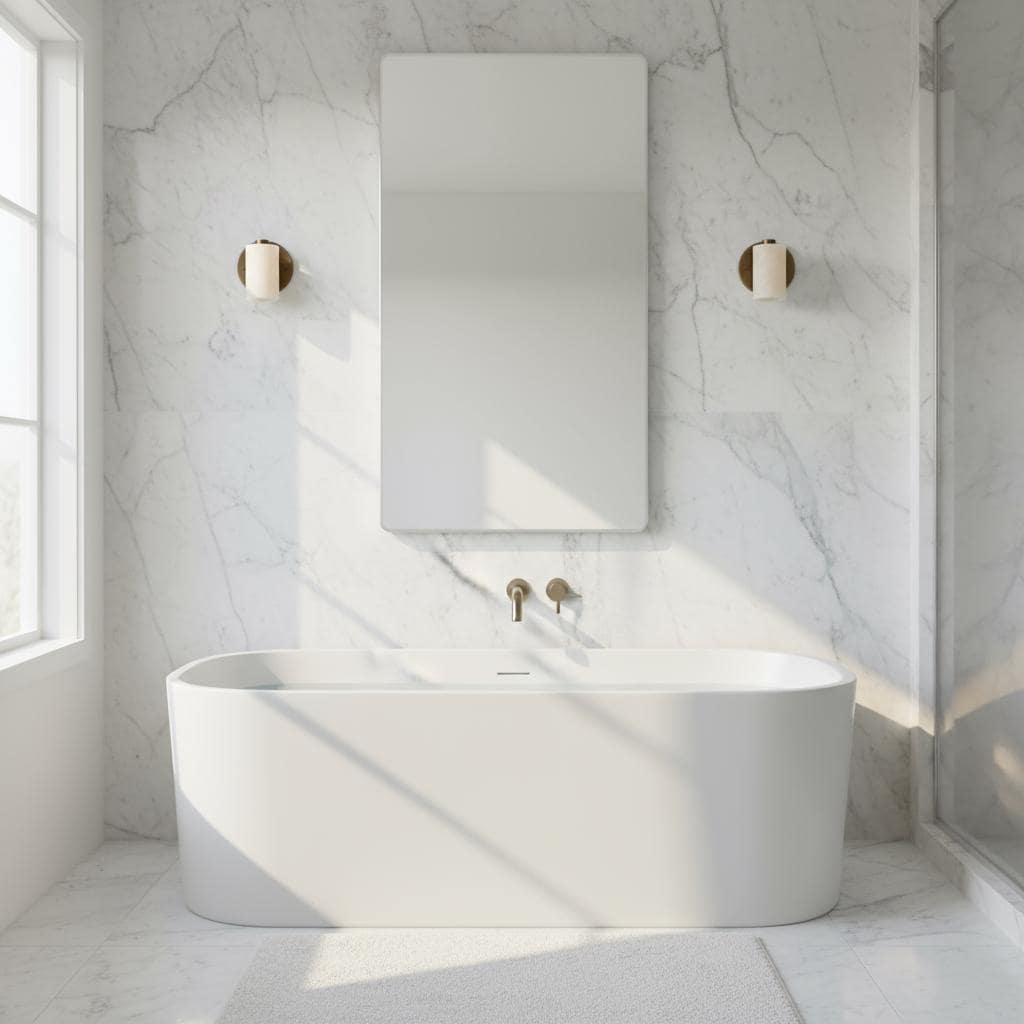 Compact Alabaster Cylinder Wall Sconce