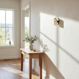 Compact Alabaster Cylinder Wall Sconce