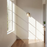 Compact Alabaster Cylinder Wall Sconce