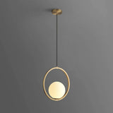 light hanging minimalist glass globe pendant
