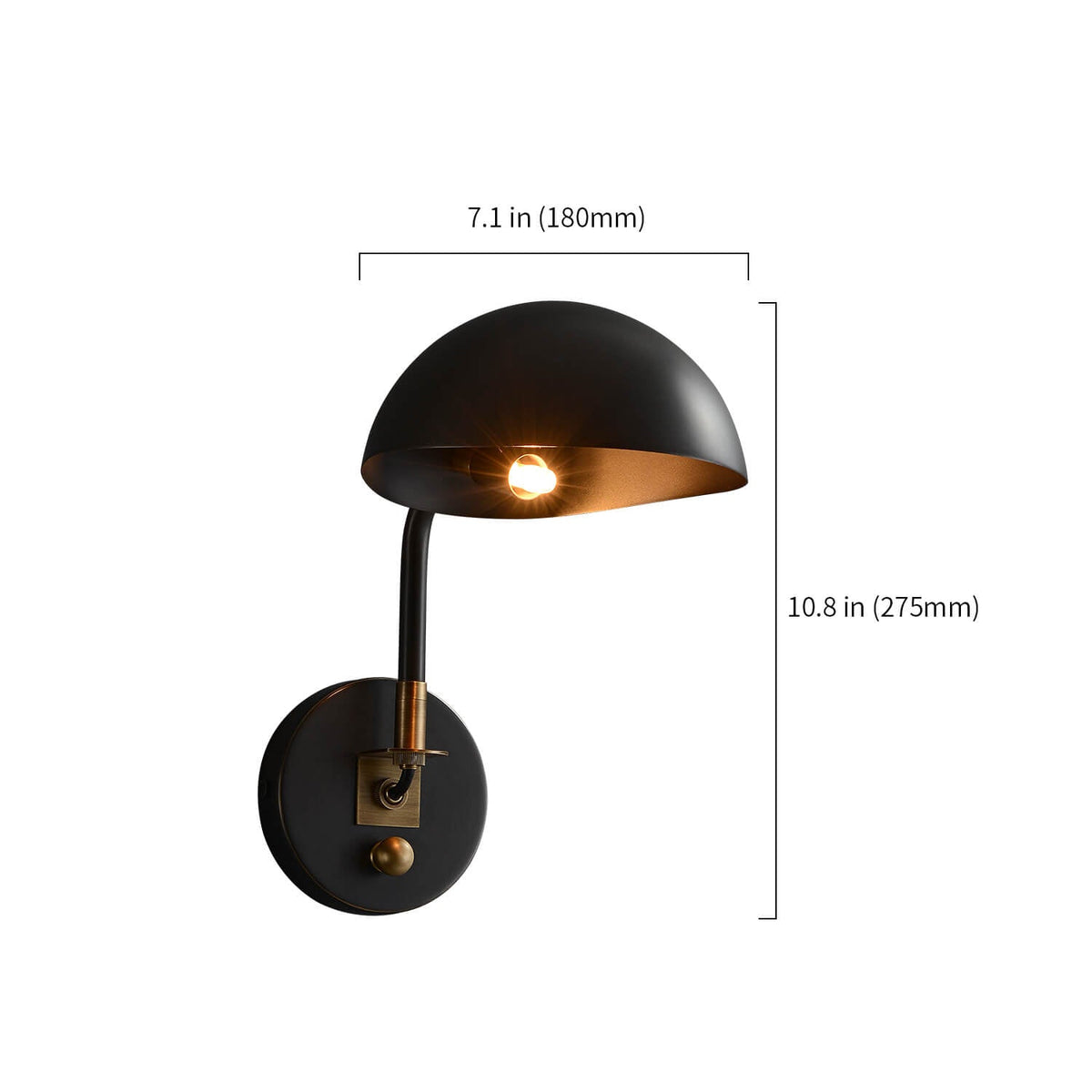 sconce with switch
