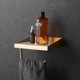 mid century bath shelves