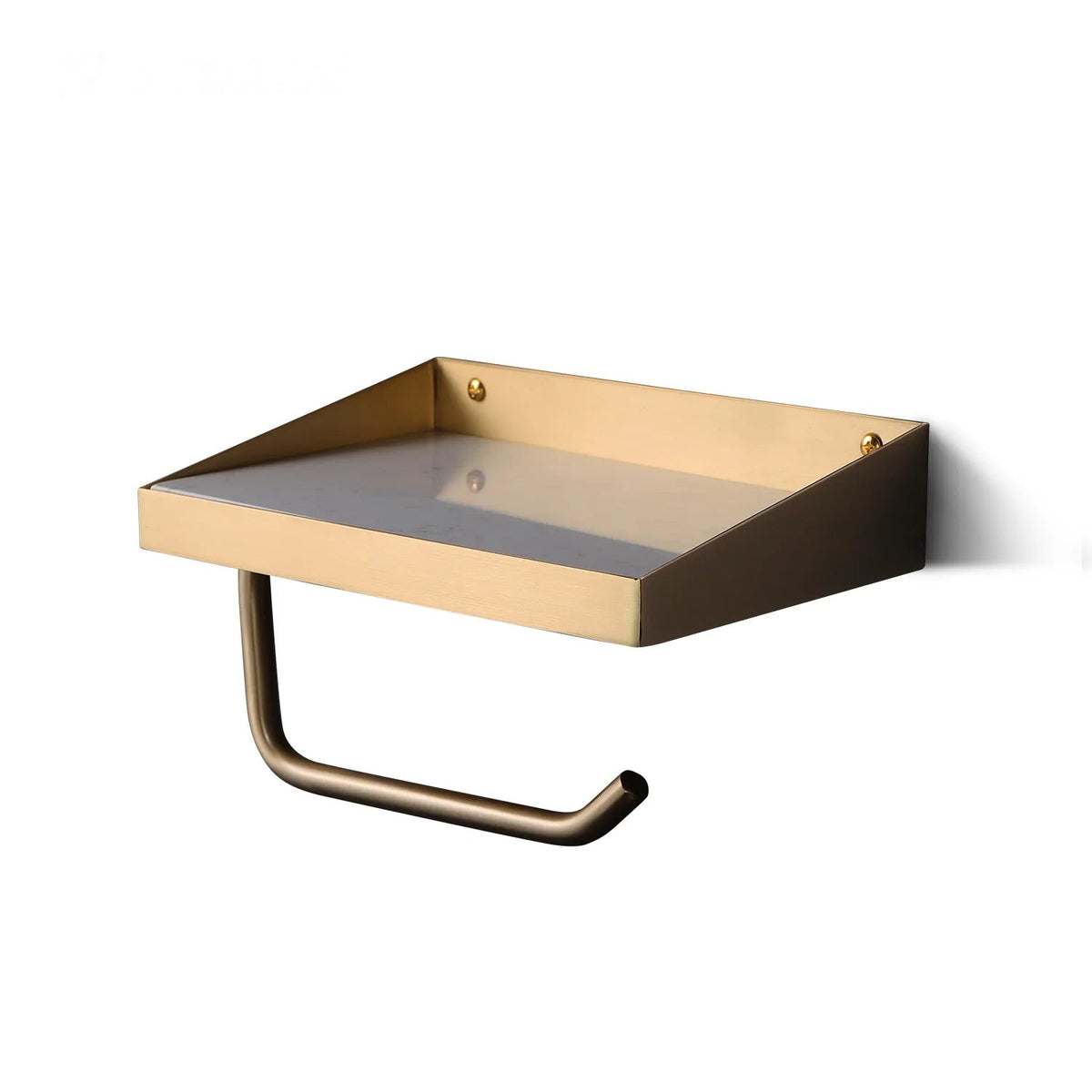 all brass decor shelves