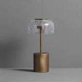 crack glass reading table lamp