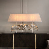marble lamp in ginkgo shape