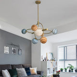 modern brass chandelier