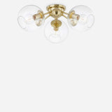 Crystal Orb Semi-Flush Mount Ceiling Lights — Orb Ceiling Light with Warm Sparkling Glow