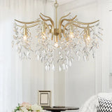 elegant crystal tiered chandelier