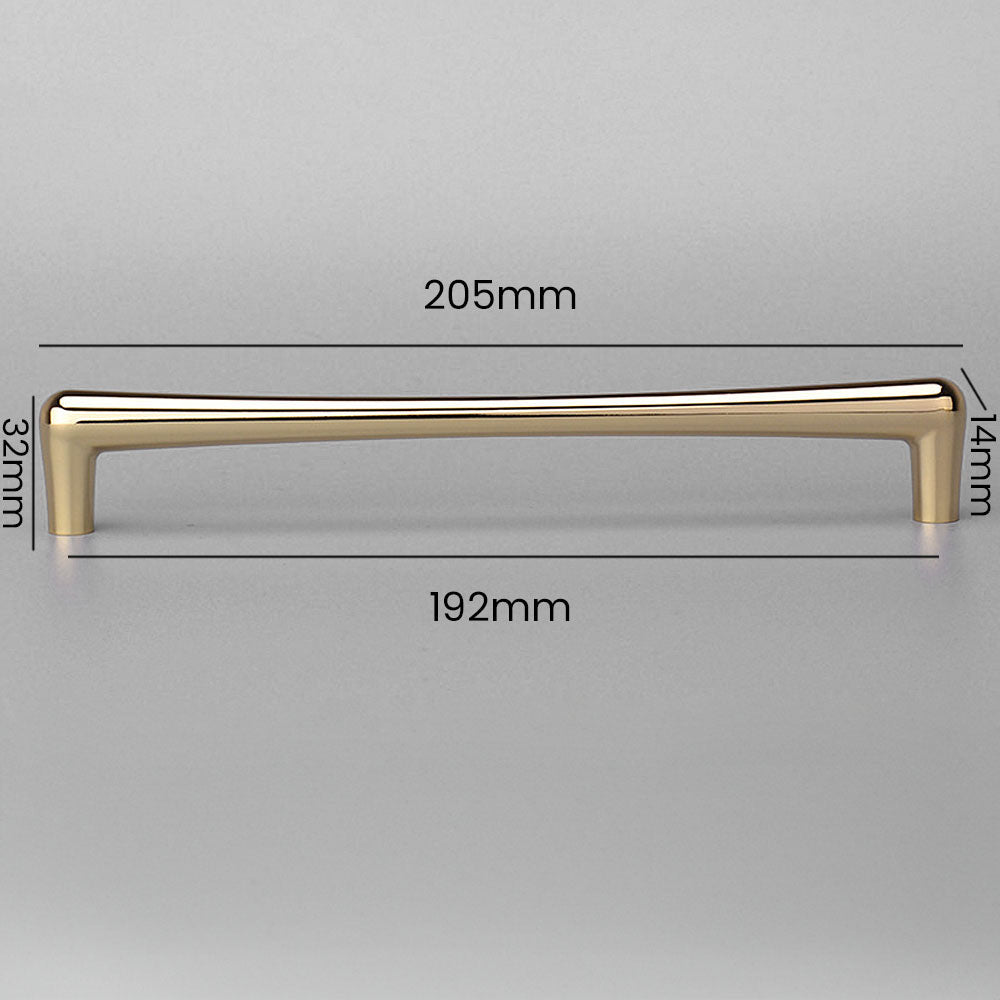 D Shaped Luxury Gold Cabinet Pulls for Wardrobe