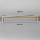 D Shaped Luxury Gold Cabinet Pulls for Wardrobe