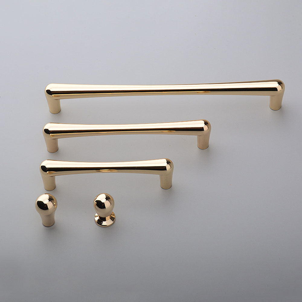 D Shaped Luxury Gold Cabinet Pulls for Wardrobe