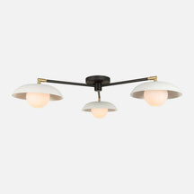 Delphine Glass Globe Triple Flush Mount — Three-Globe Ceiling Light with Warm Even Glow