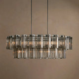 delsie oval tiered chandelier