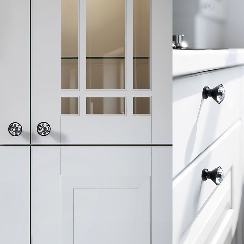 Luxury Crystal Shaped Wardrobe Drawer Knobs