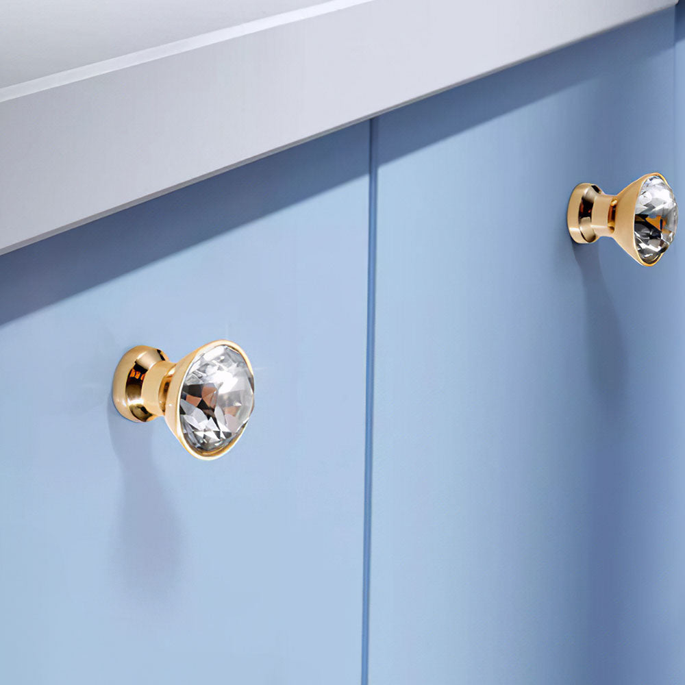 Luxury Crystal Shaped Wardrobe Drawer Knobs