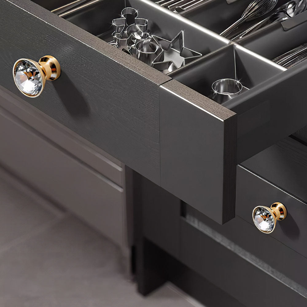 Luxury Crystal Shaped Wardrobe Drawer Knobs