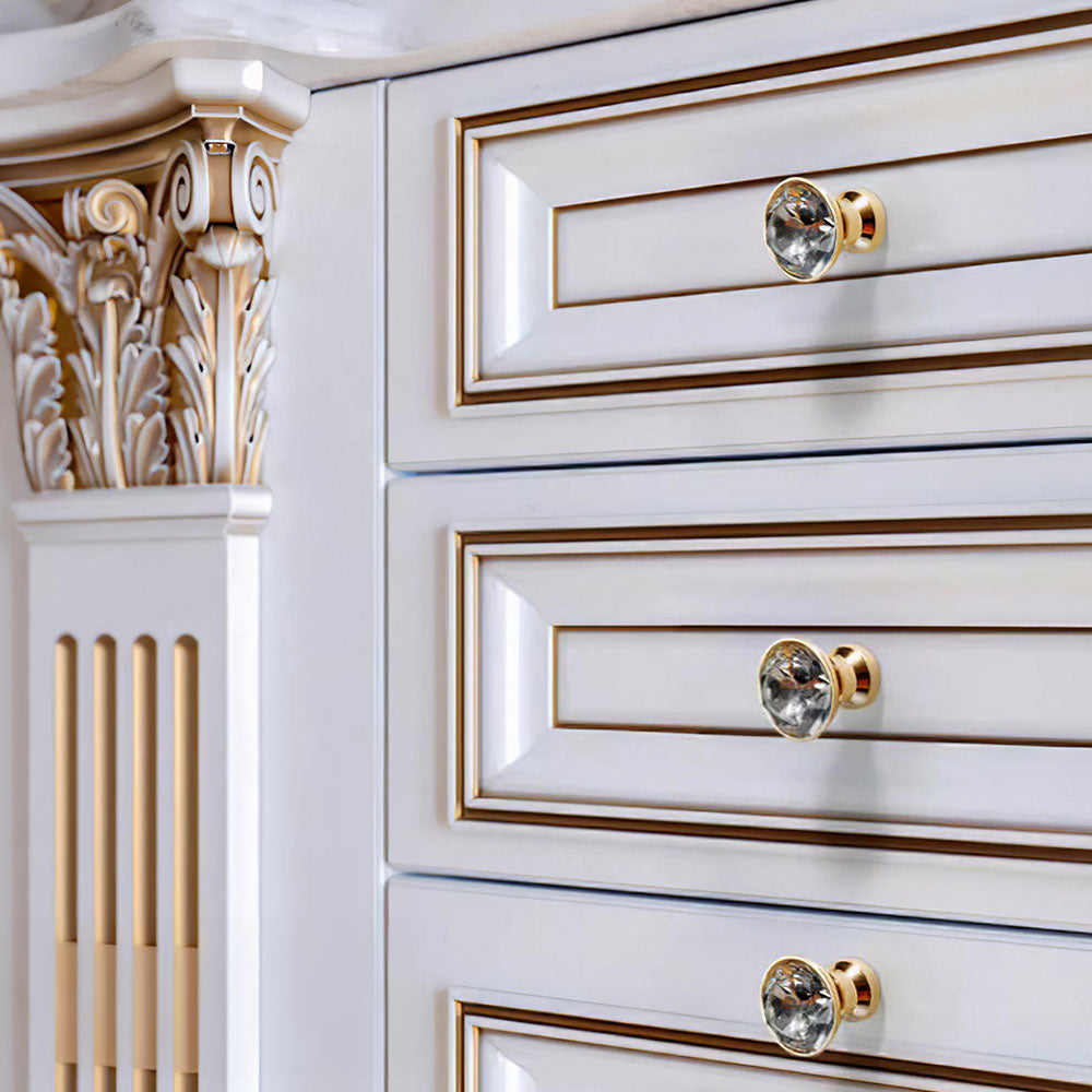 Luxury Crystal Shaped Wardrobe Drawer Knobs