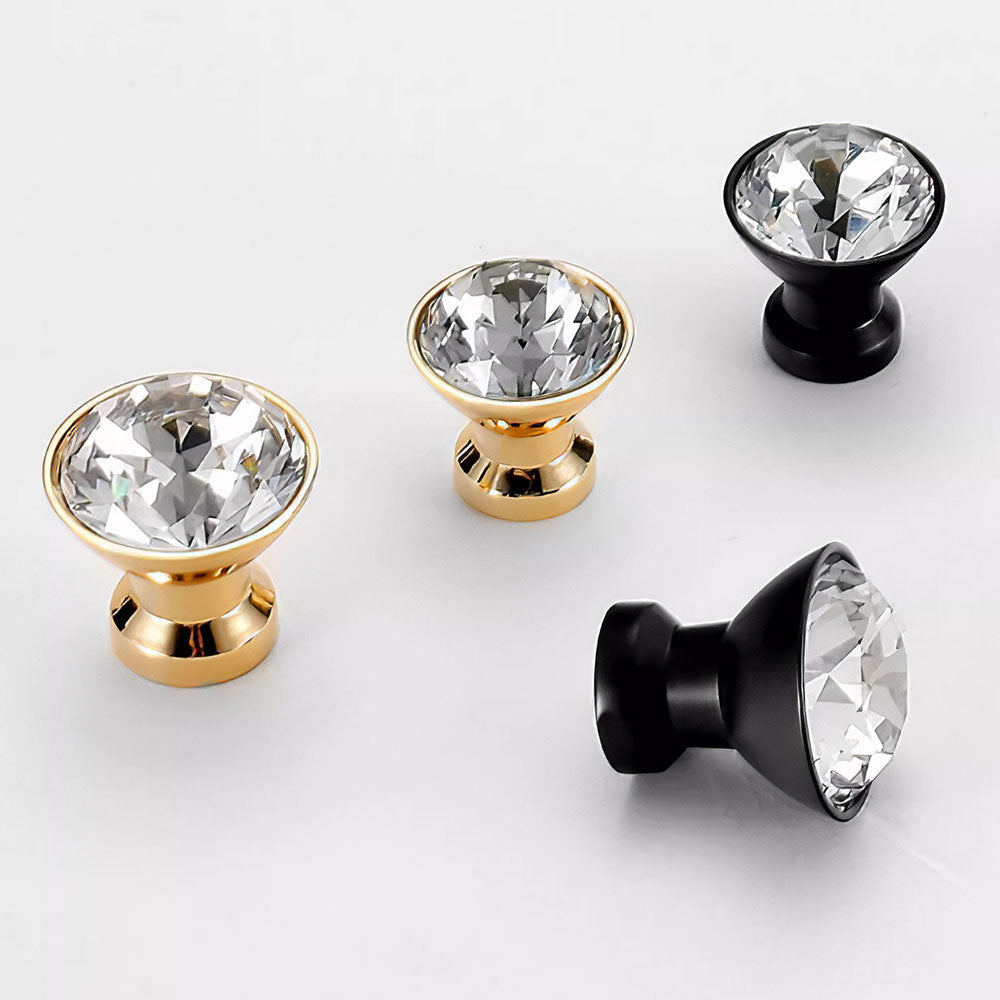 Luxury Crystal Shaped Wardrobe Drawer Knobs
