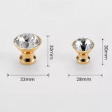 Luxury Crystal Shaped Wardrobe Drawer Knobs