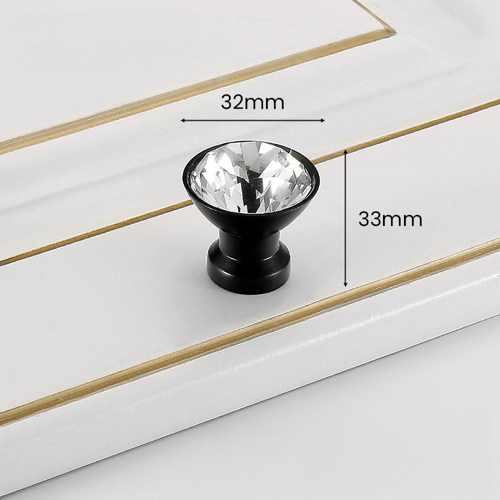Luxury Crystal Shaped Wardrobe Drawer Knobs