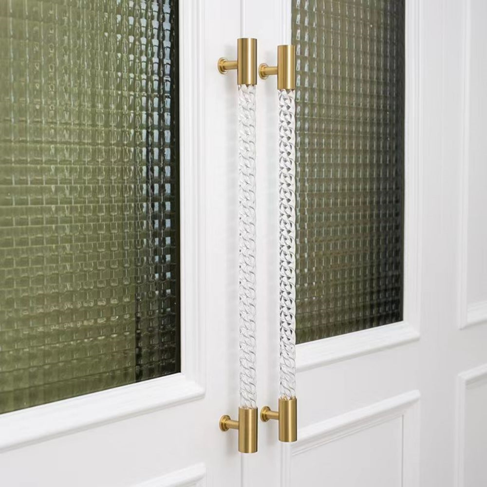 Transparent Acrylic Cabinet Drawer Dresser T Bar Handles