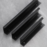 Minimalist Metal Invisible Edge Pulls for Cabinets