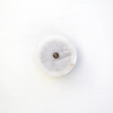 Eight-Inch Round Alabaster Disc Wall Sconce