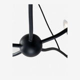 Atherton Forged Iron Chandelier 6-Light — Industrial Heritage Ceiling Light with Warm Commanding Glow