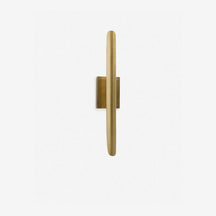 Baton Brass Minimalist 2-Light Wall Sconce — Linear Dual-Arm Wall Light with Warm Clean Glow – view 2