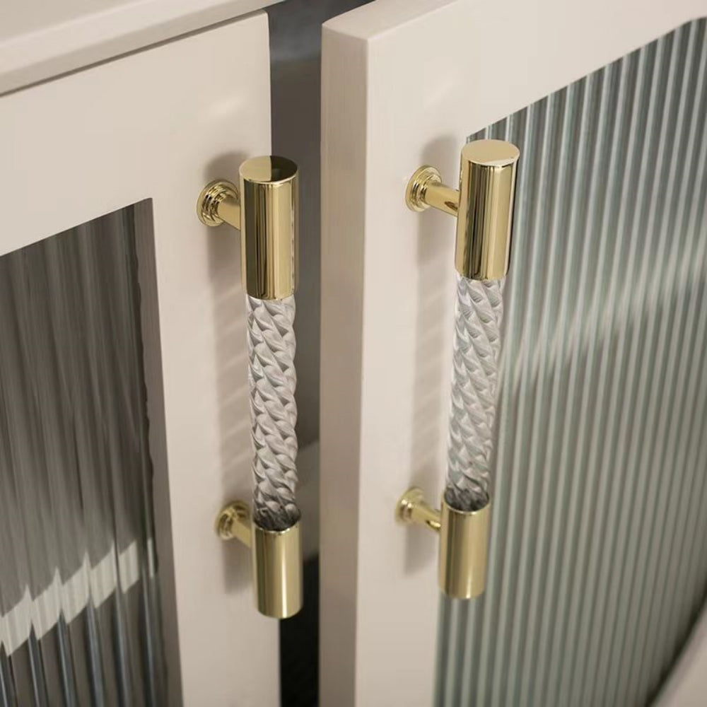 Transparent Acrylic Cabinet Drawer Dresser T Bar Handles