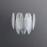 white glass wall sconce