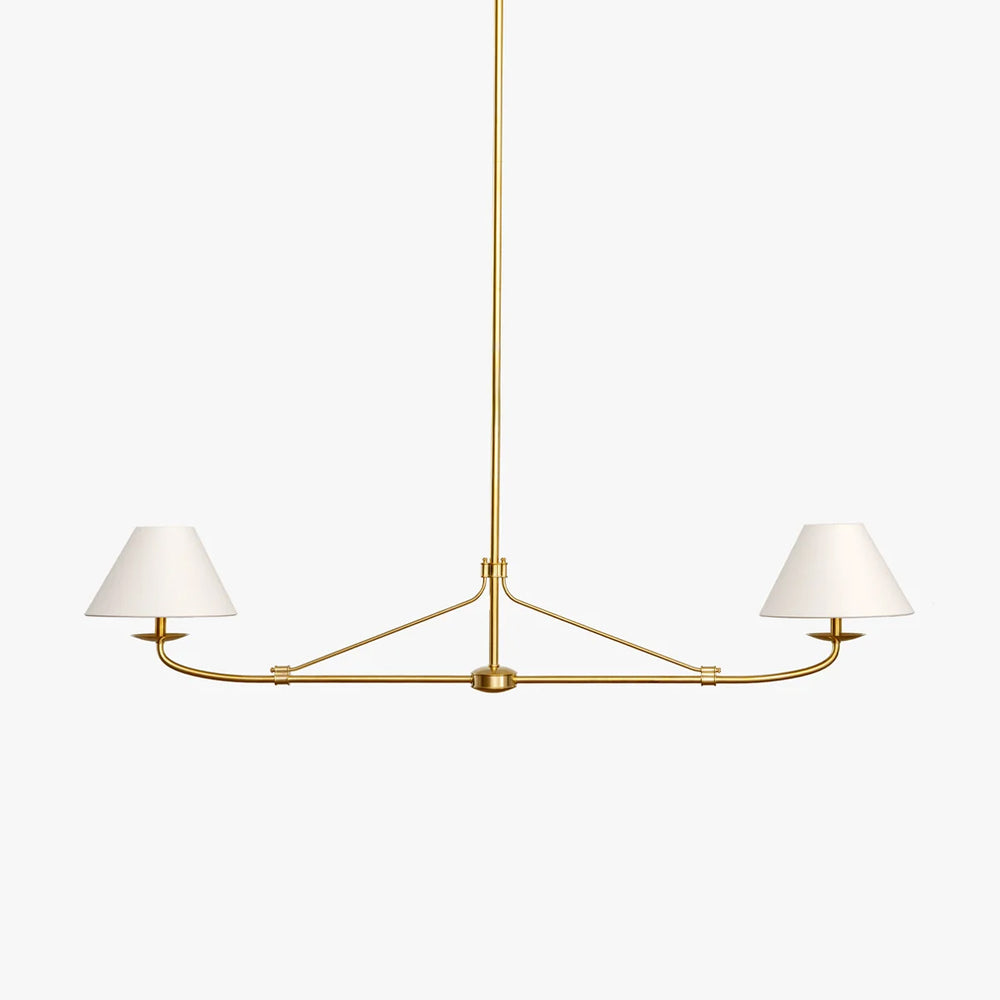 Fiddler Linear Chandelier – Modern Linear LED Chandelier for Dining Room & Kitchen Island