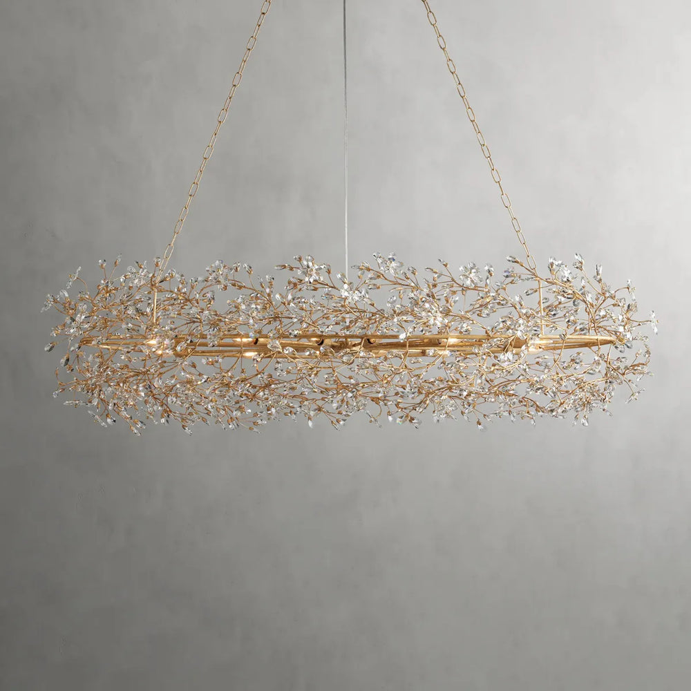 fiore oval chandelier