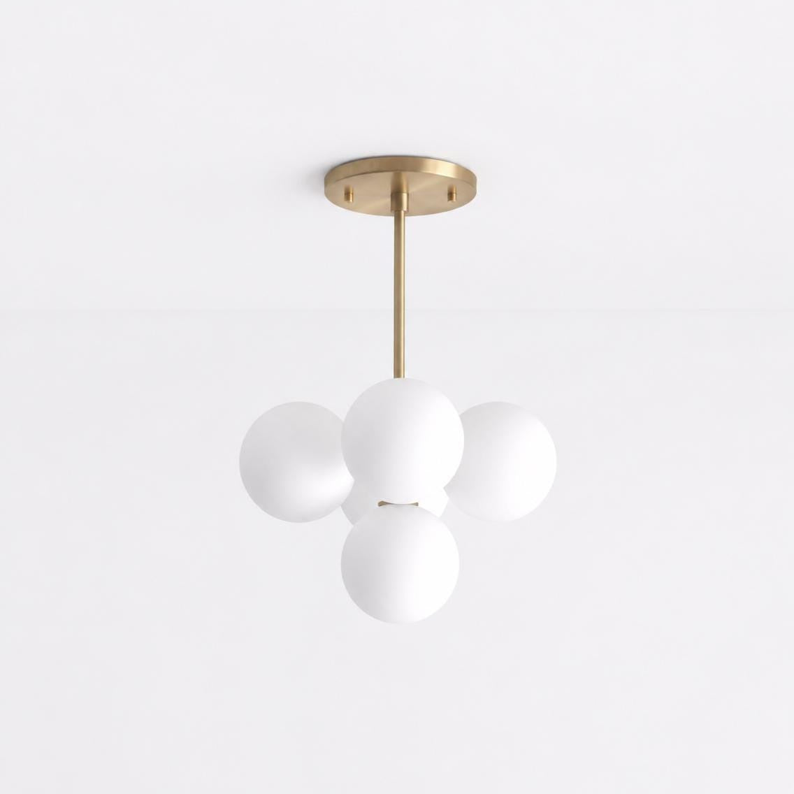 Five-Light Cluster Glass Globe Ceiling Light
