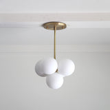 Five-Light Cluster Glass Globe Ceiling Light
