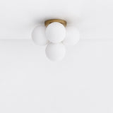 Five-Light Cluster Glass Globe Ceiling Light