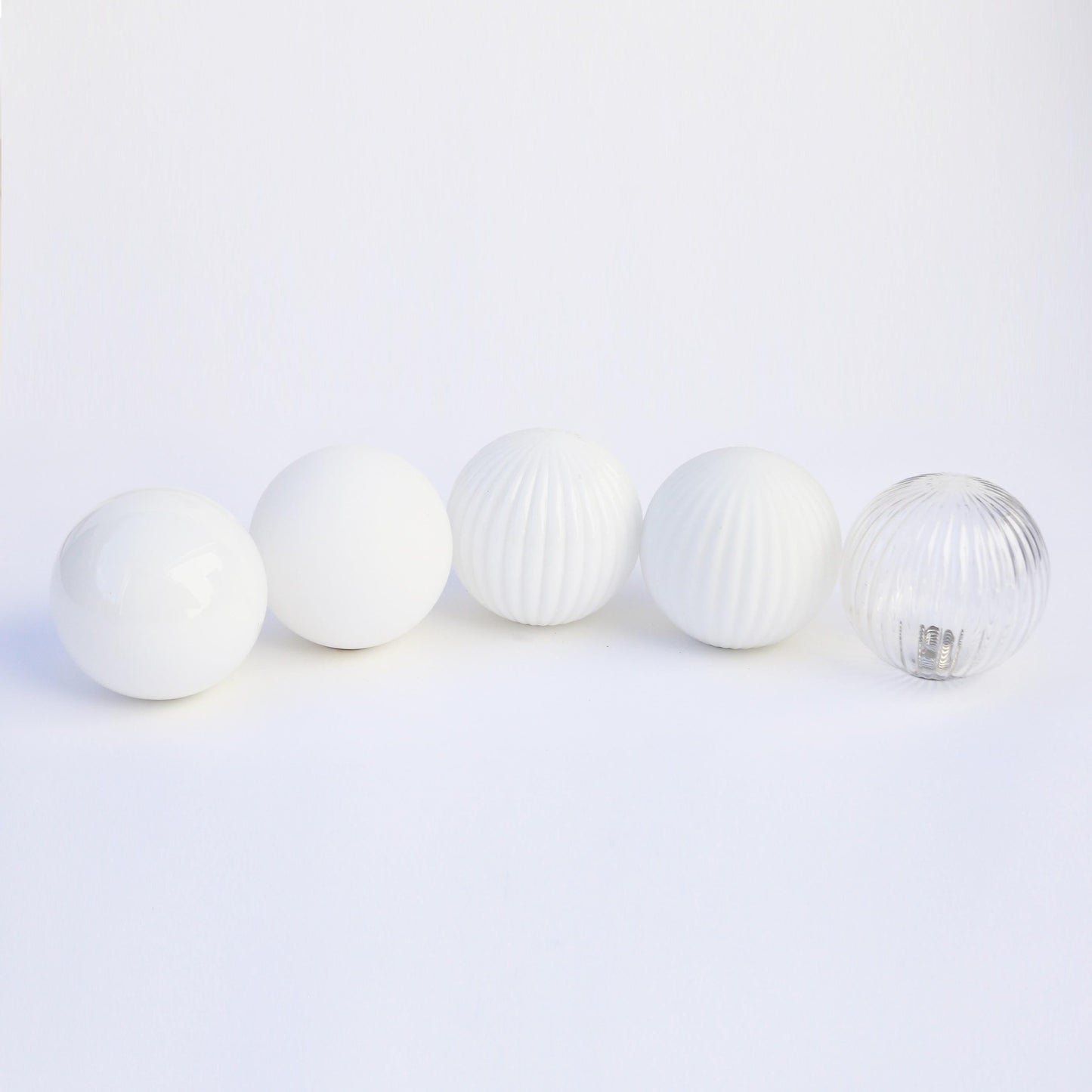 Five-Light Cluster Glass Globe Ceiling Light