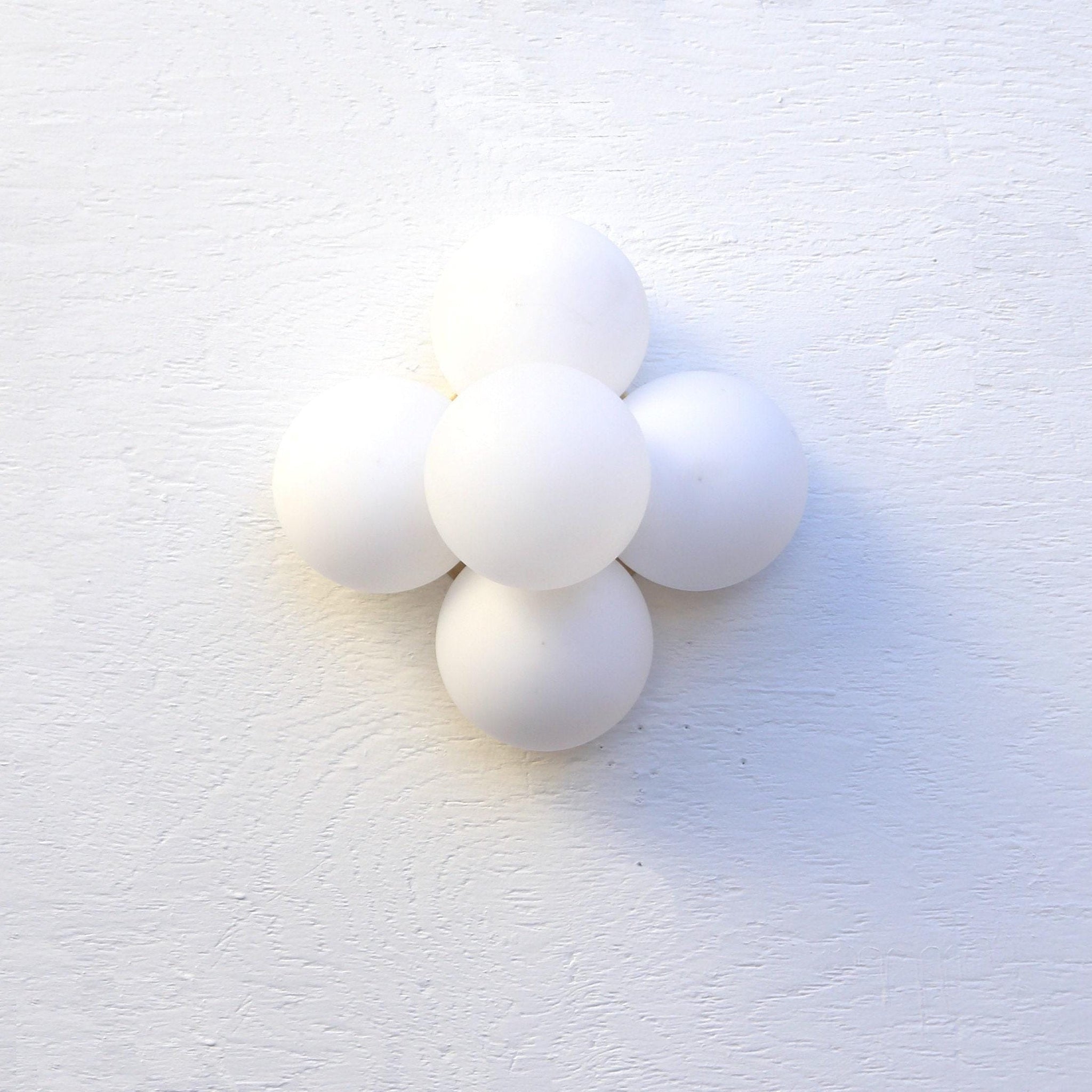 Five-Light Cluster Glass Globe Wall Sconce