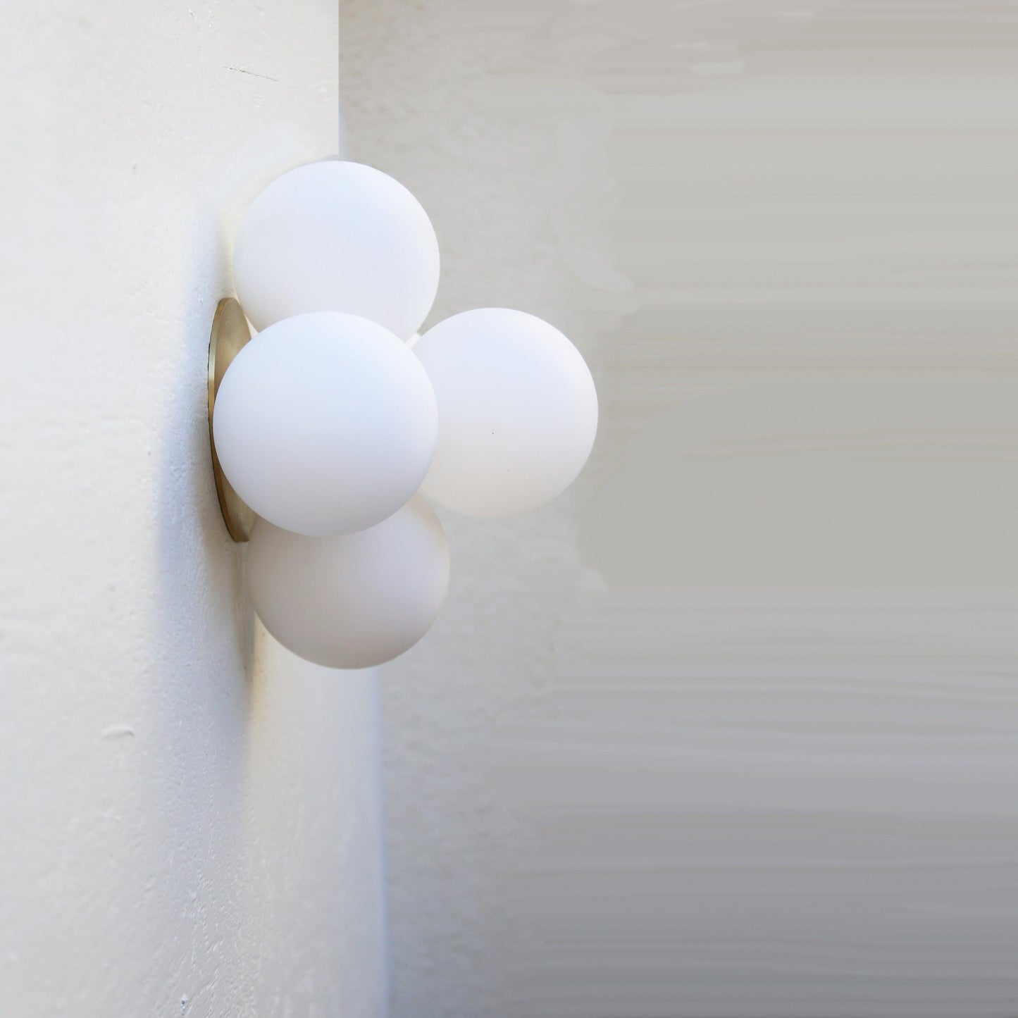 Five-Light Cluster Glass Globe Wall Sconce