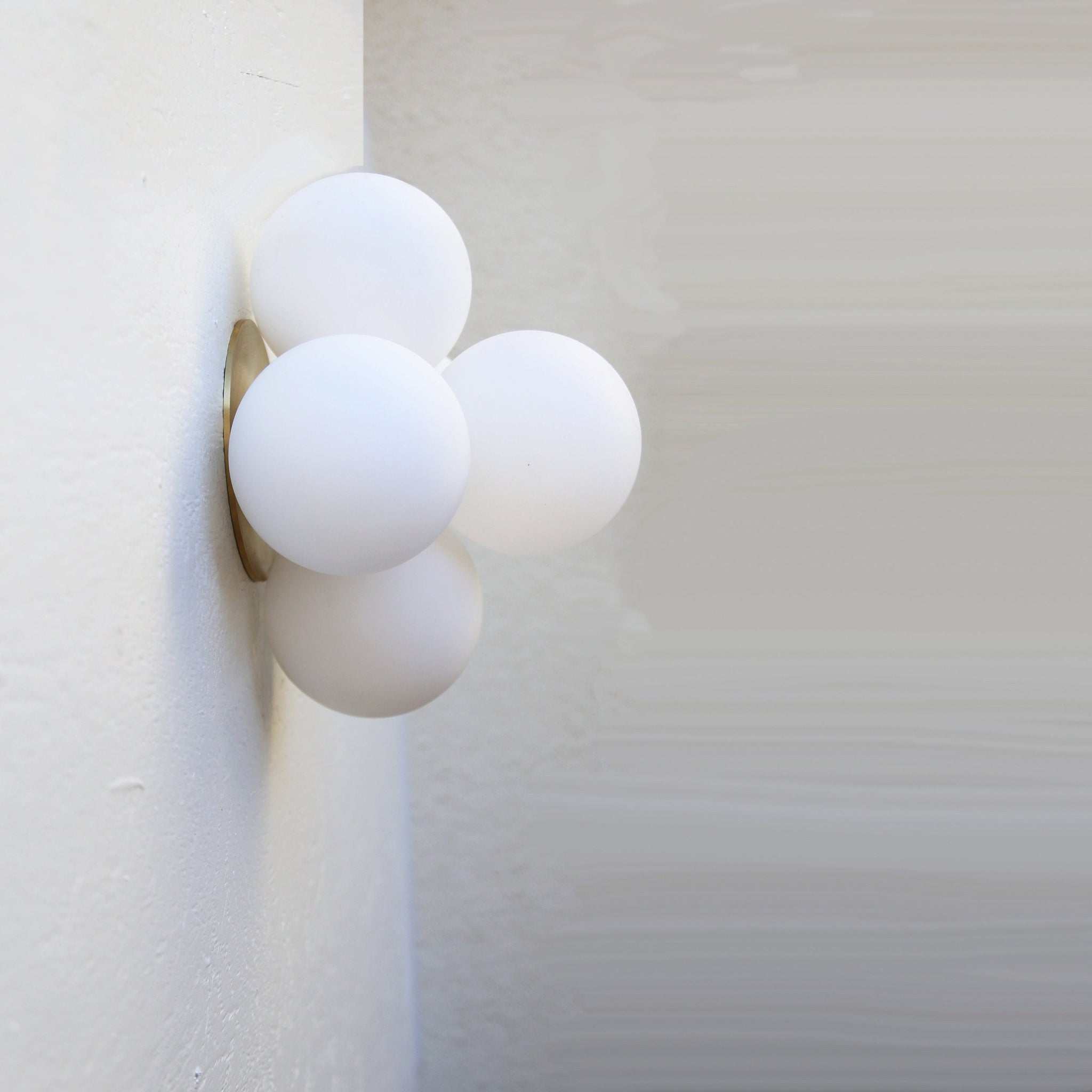 Five-Light Cluster Glass Globe Wall Sconce