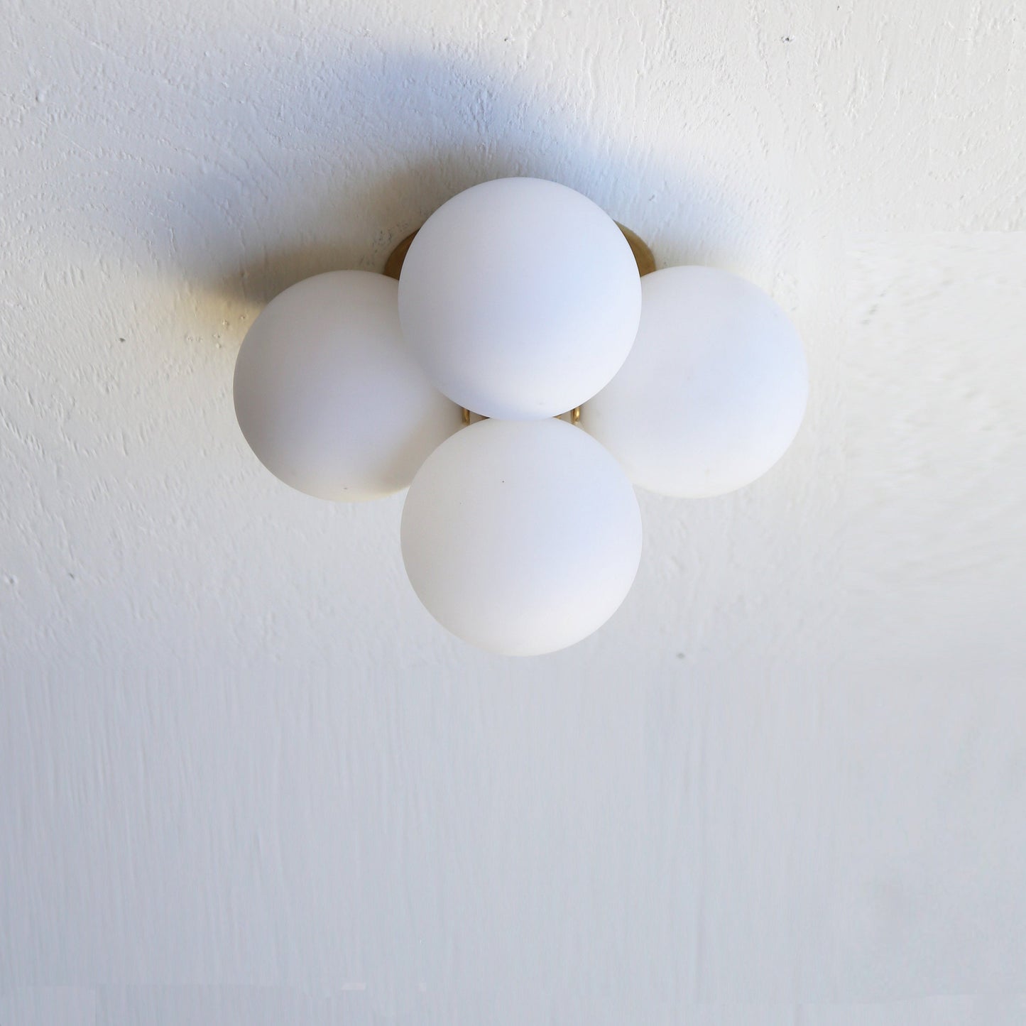 Five-Light Cluster Glass Globe Wall Sconce