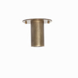 Fixed Brass Cylinder Flush Mount Ceiling Spotlight